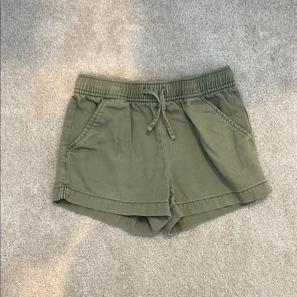 Old Navy Green Casual Shorts with Elastic Waistband